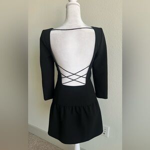 ba&sh Black backless mini Dress great for cocktails or formal